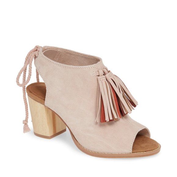 Shoes - Toms Sueda Elba Sandal Blush Pink Size 9